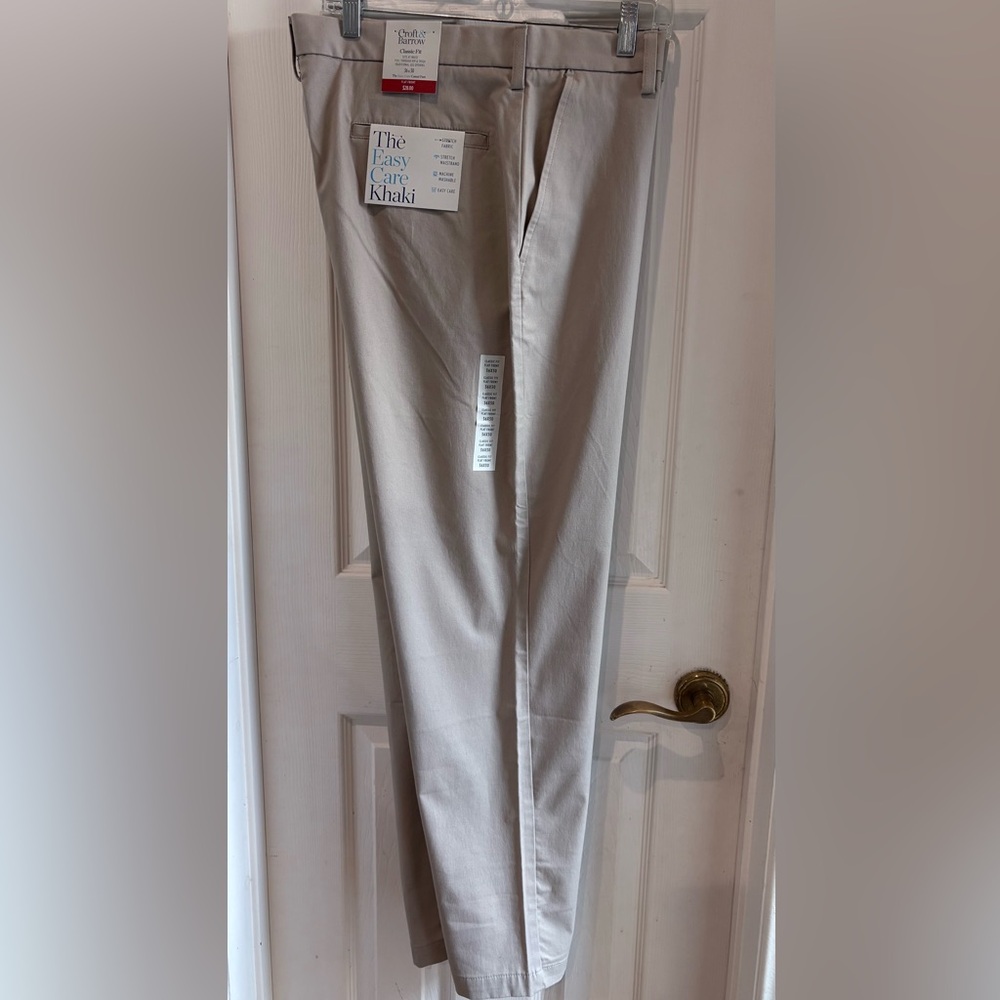 Croft & Barrow Tan‎ Chinos Classic Straight-Leg Pants